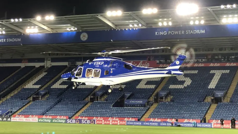 AW169 helicopter of former Leicester City chairman Khun Vichai Srivaddhanaprabha that crashed in October 2018