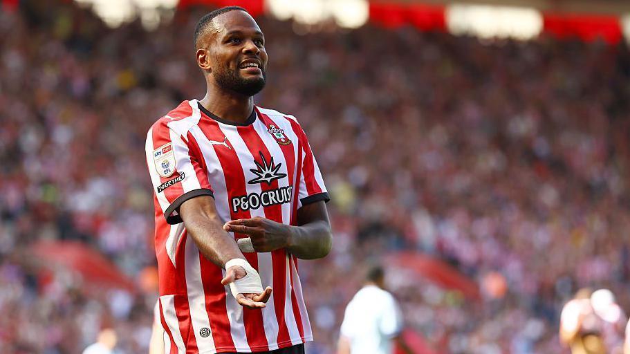 Cyle Larin celebrates scoring for Southampton 