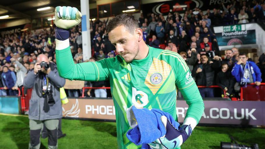 Danny Ward celebrates