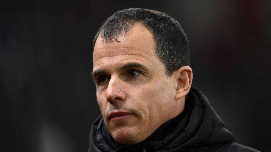 Sunderland head coach Regis Le Bris during a match at the Stadium of Light