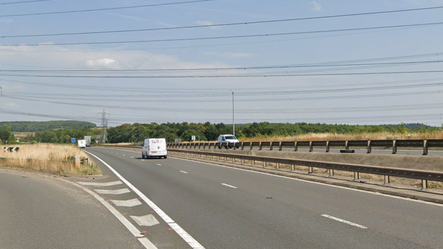 A Google street view image of the A453 next to where the project could be built if plans are approved next week
