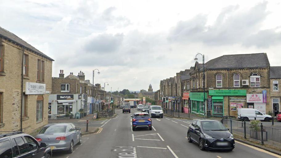 Google street view of Westbourne Rd it is lined with shops and and a cafe