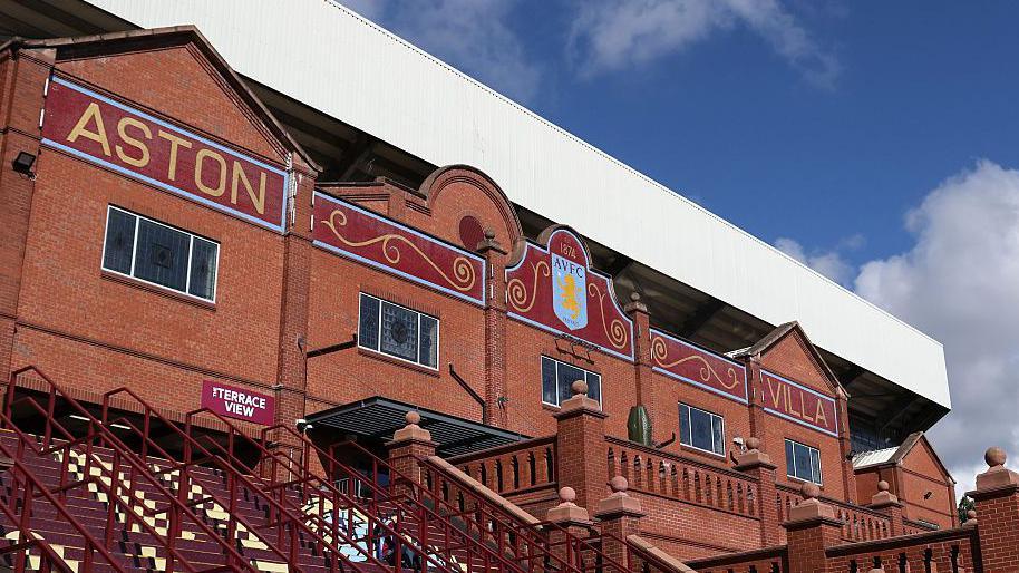 A view from the outside of Villa Park