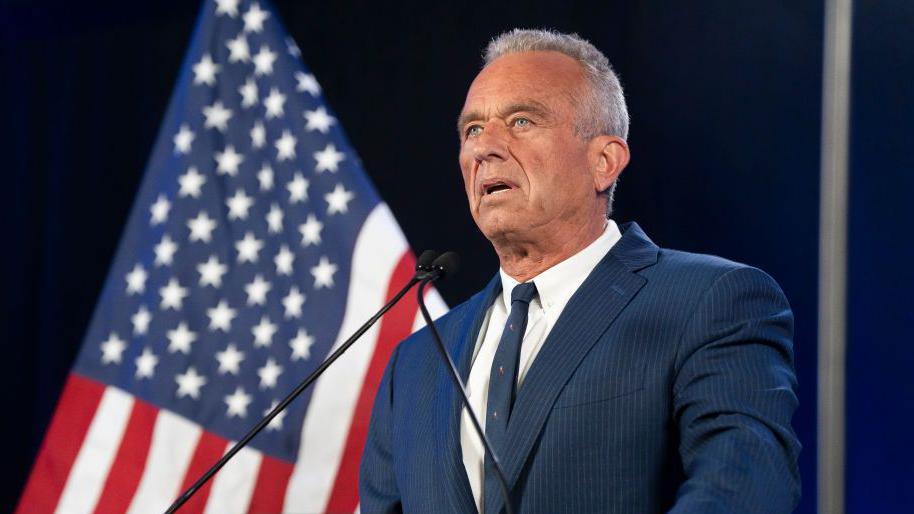 Former Presidential candidate Robert F. Kennedy Jr. gives remarks at the Renaissance Phoenix Downtown Hotel on August 23, 2024 in Phoenix, Arizona.