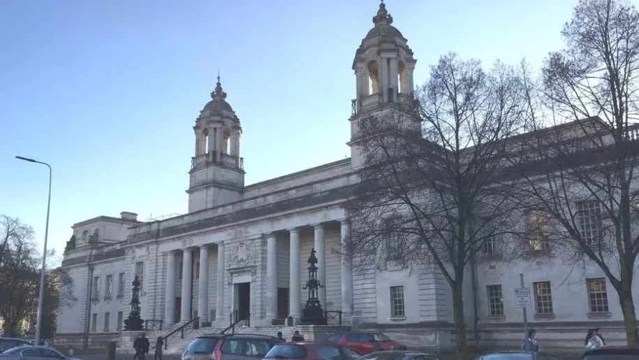 Outside of Cardiff Crown Court