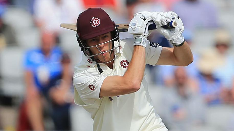 Calvin Harrison batting for Northamptonshire
