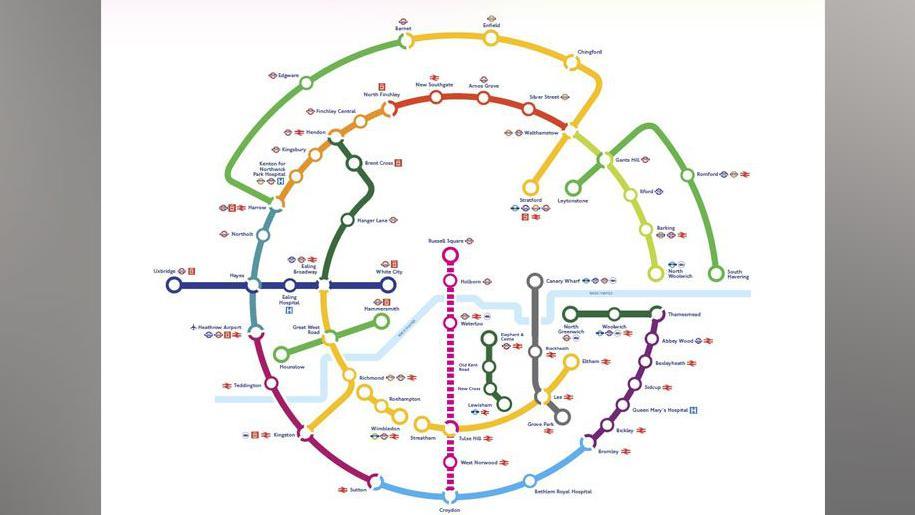 A map of the superloop route