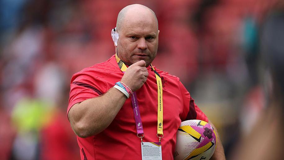 Sean Lynn during a Wales warm-up