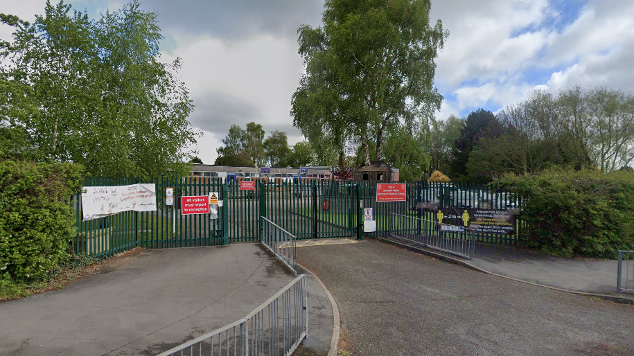 The gates of Battling Brook Primary School