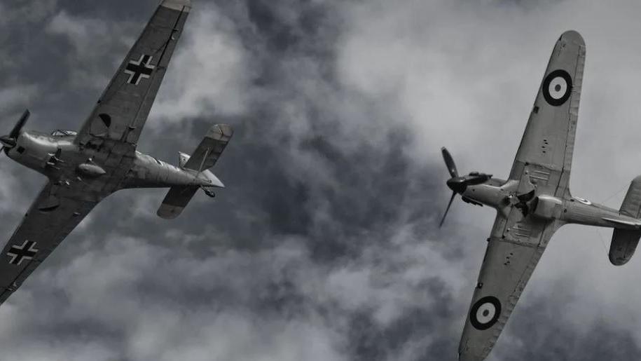 Battle of Britain planes in air in 1940