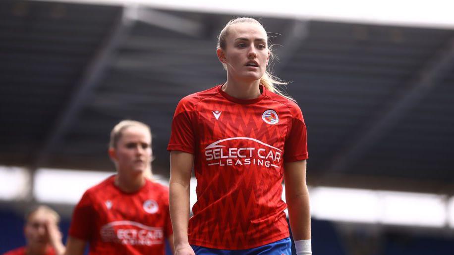 Rachel Dugdale playing for Reading last year