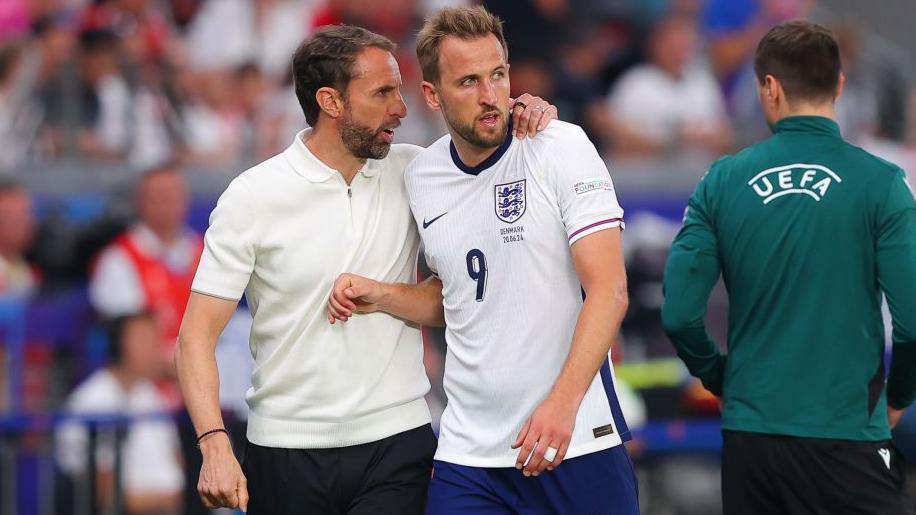 Gareth Southgate and Harry Kane