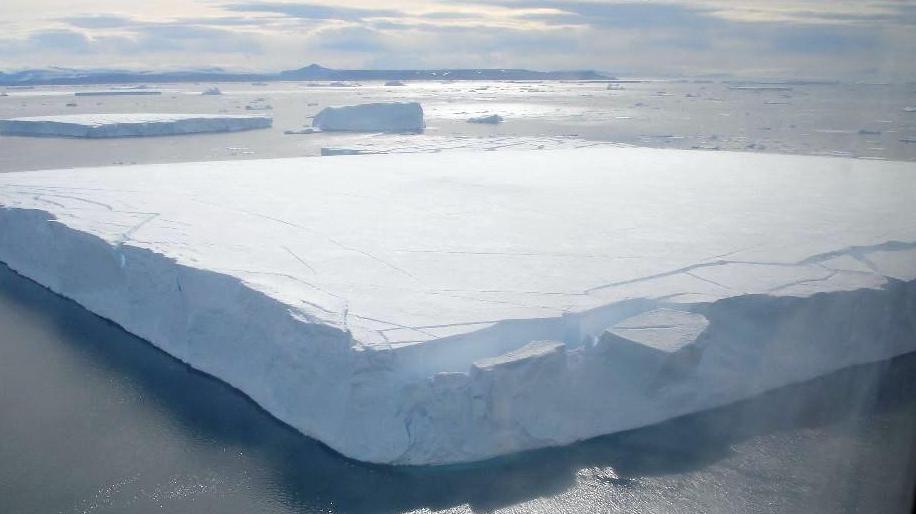 Antarctic ice sheet, pictured in 2006