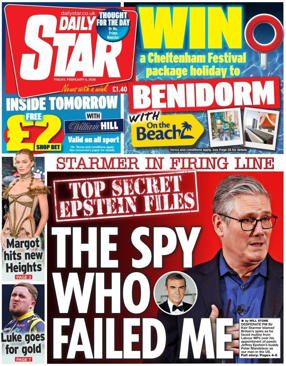 "Spiuni që më zhgënjeu", shkruan titulli në faqen e parë të Daily Star.