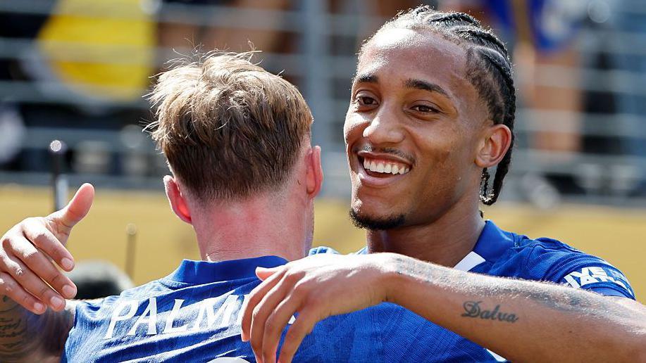 Chelsea's Joao Pedro and Cole Palmer