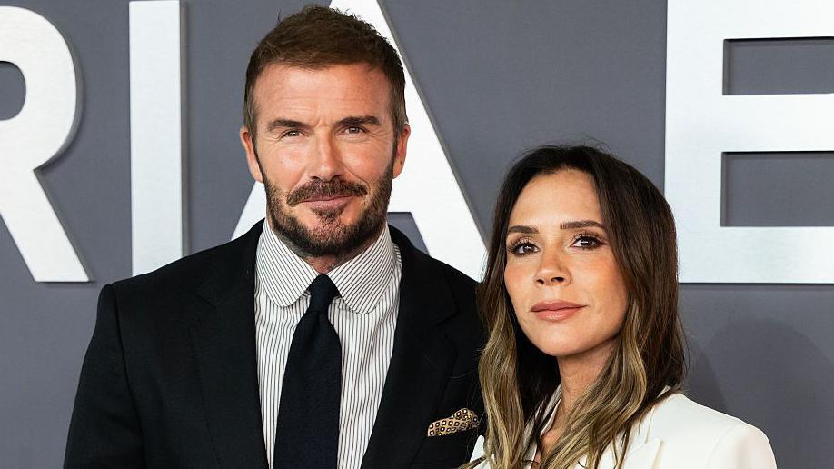 David and Victoria Beckham at the Victoria Beckham World Premiere in London in October 2025
