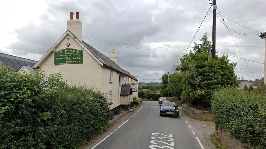 The Hunters Inn pub in Newton Tracey