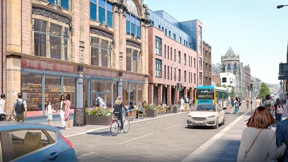 Artist's impression of Academy Street