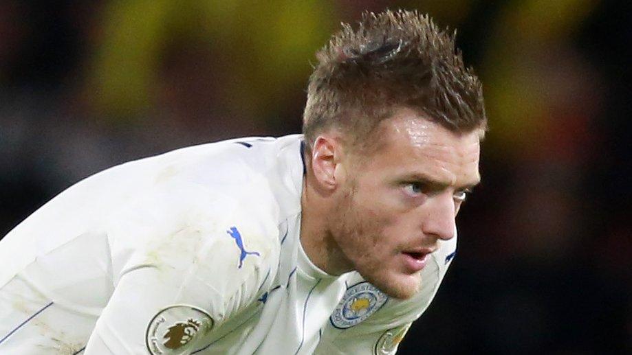 Leicester striker Jamie Vardy