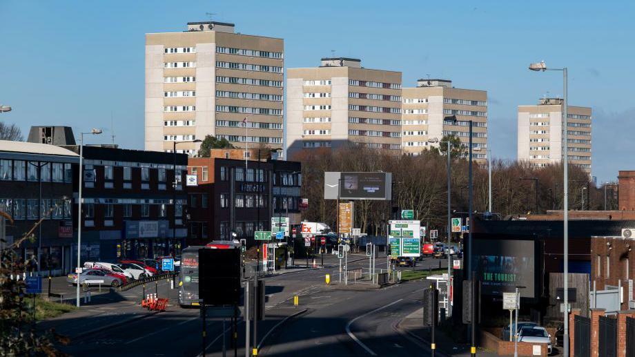 A general view of streets around Birmingham city centre 