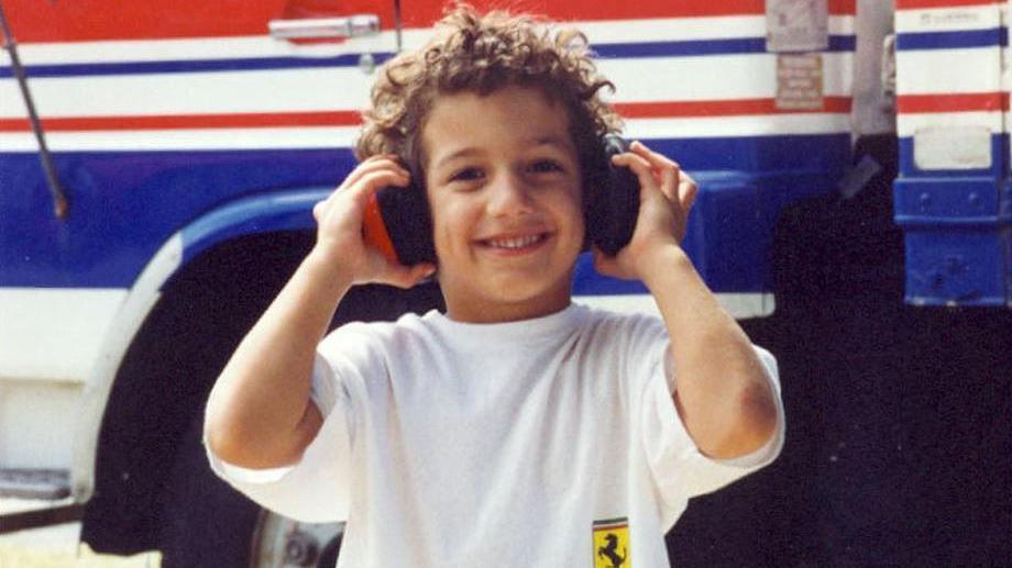 A young Daniel Ricciardo