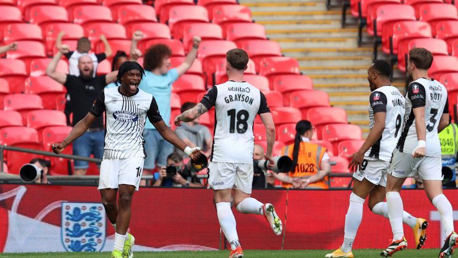 Dajaune Brown equalised for Gateshead and scored the winning penalty