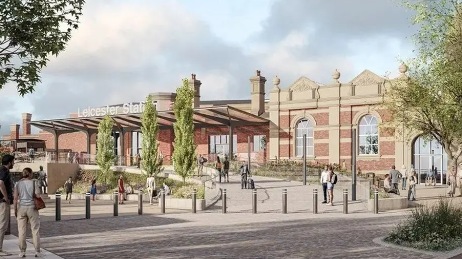 An artist's impression of the proposed entrance for the station