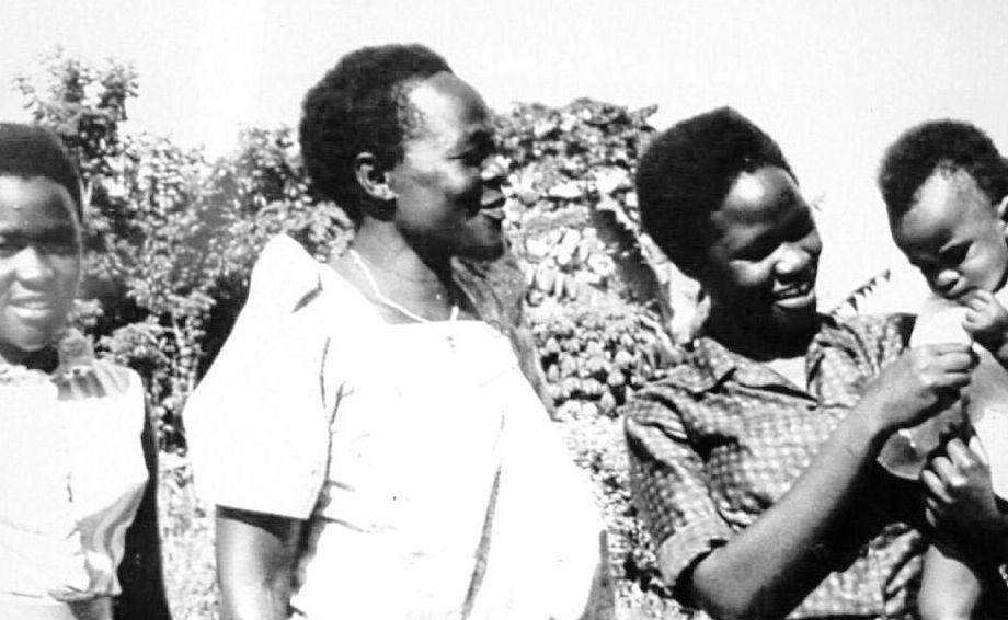 Betty Bigombe (right) with her mother and sister