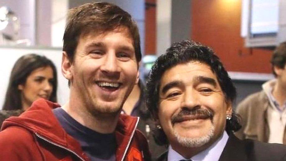 leo messi and maradona