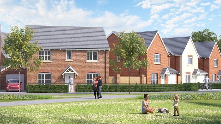 Artist's impression of new homes