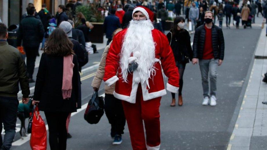 Christmas shoppers