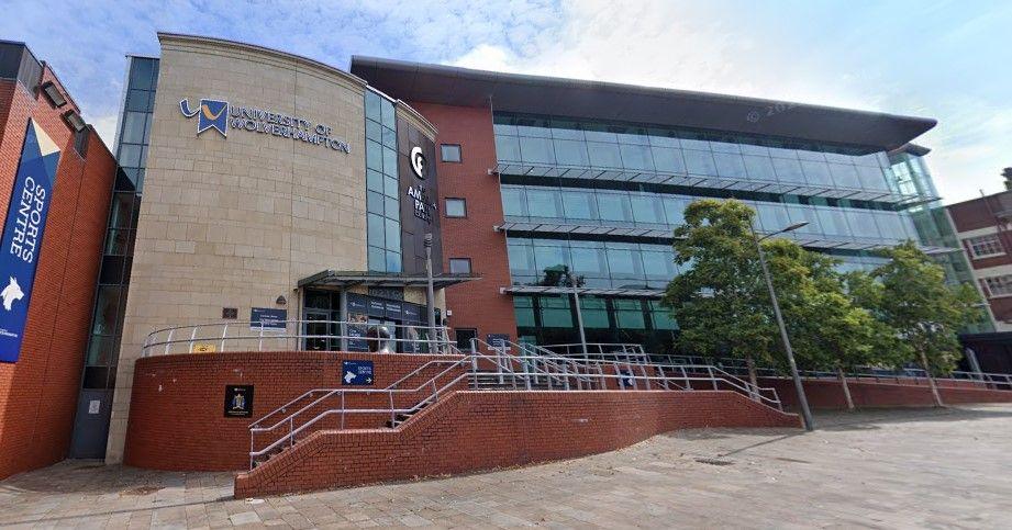 Google street view image of the exterior of a University of Wolverhampton building