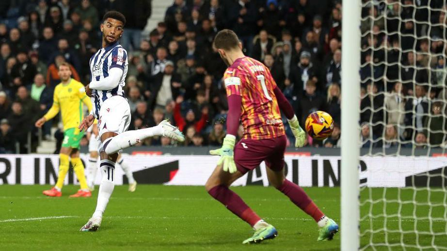 Mason Holgate scores for West Brom