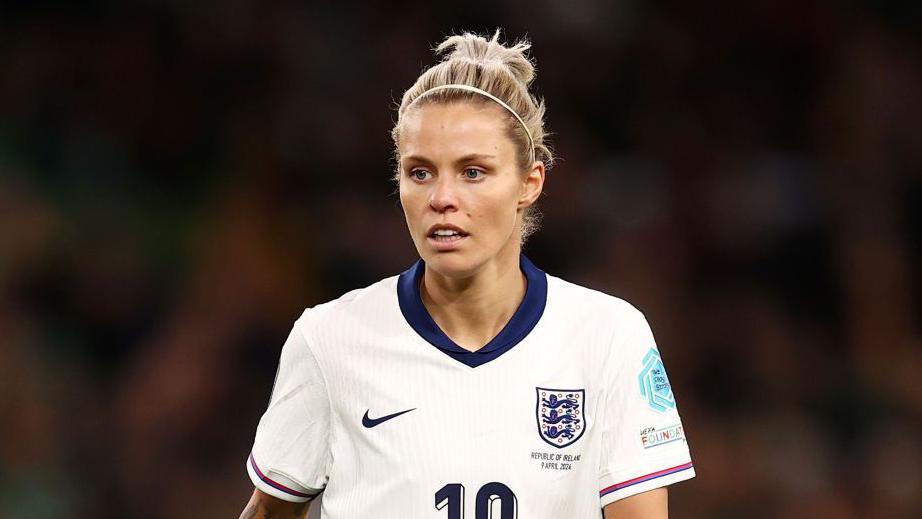 Rachel Daly playing with England