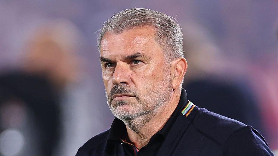 Ange Postecoglou looking frustrated