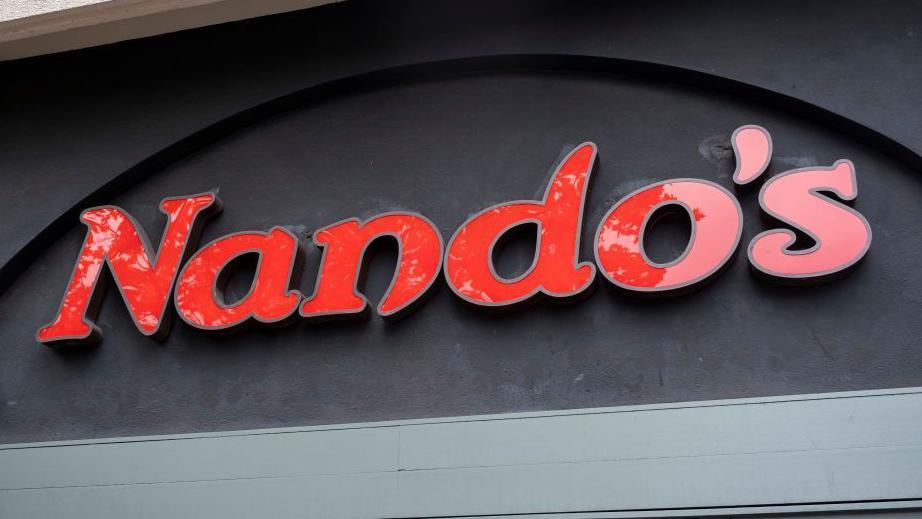 A red Nando's sign