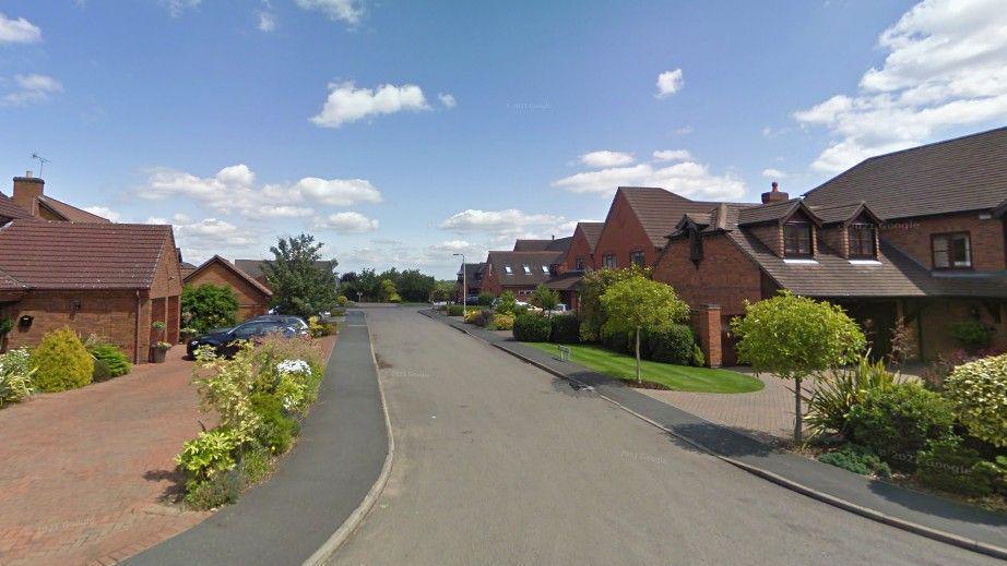 A street view of the The Coppice in Burbage