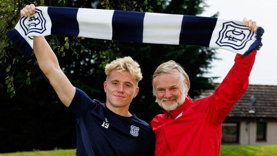 Steven Pressley with his latest recruit Joe Westley