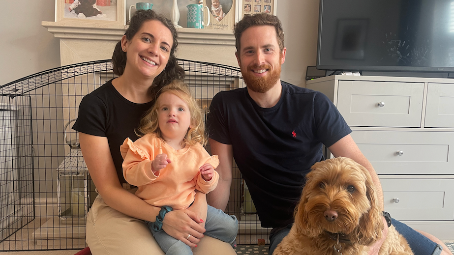 Bethan Wyn, from Carmathen, with her husband and daughter Mari Glyn