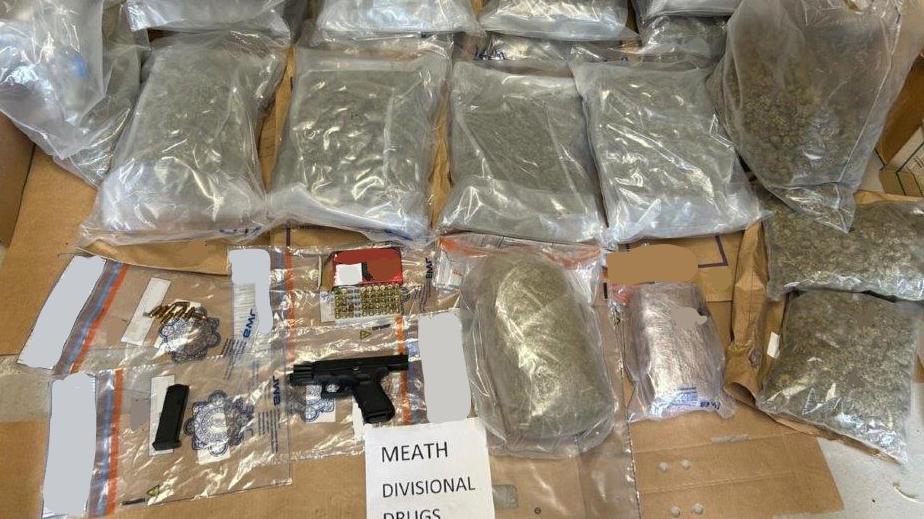 Drugs and firearm seized by gardaí in County Meath