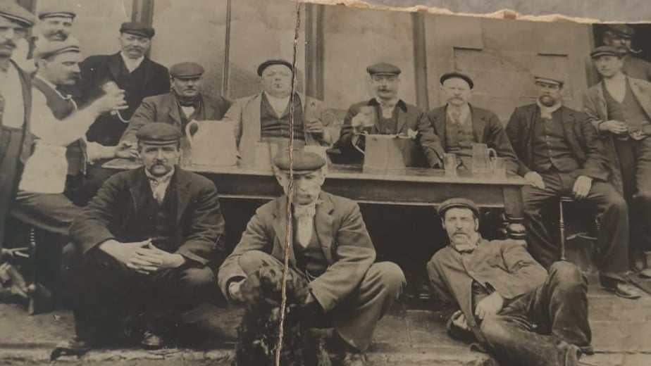 One of the very earliest photos of the band, taken in the late 1800s.