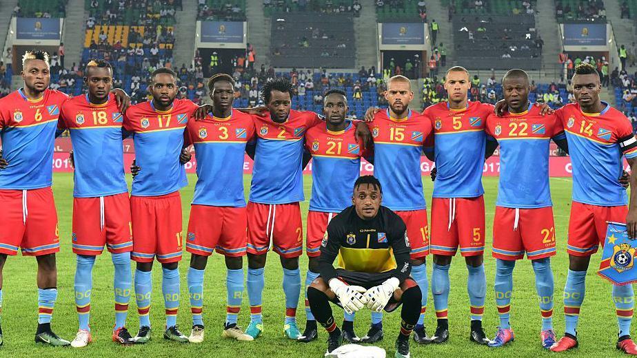 DR Congo team before an Afcon game against Morocco in 2017