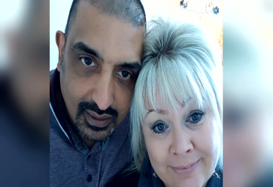 Raza Ghulam and his partner Nicola Mincher