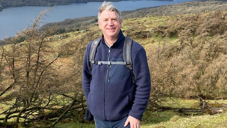 Marco out walking on the fells