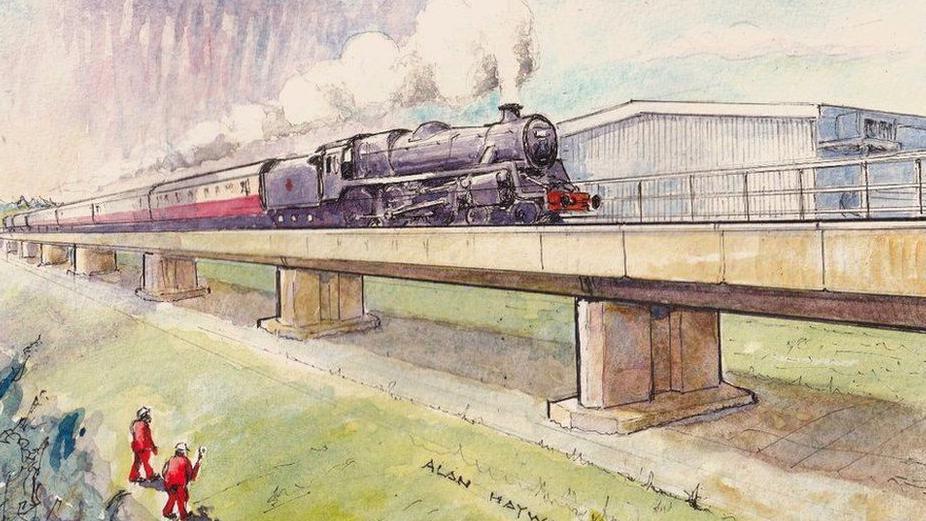 Great Central Railway artist's impression