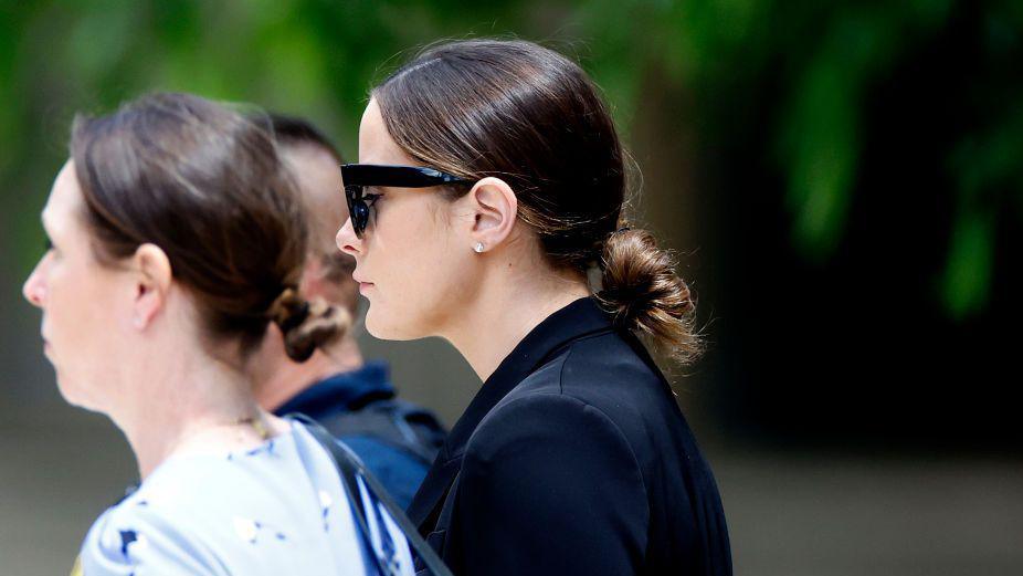 Naomi Biden pictured entering the courthouse in Wilmington, Delaware on Friday