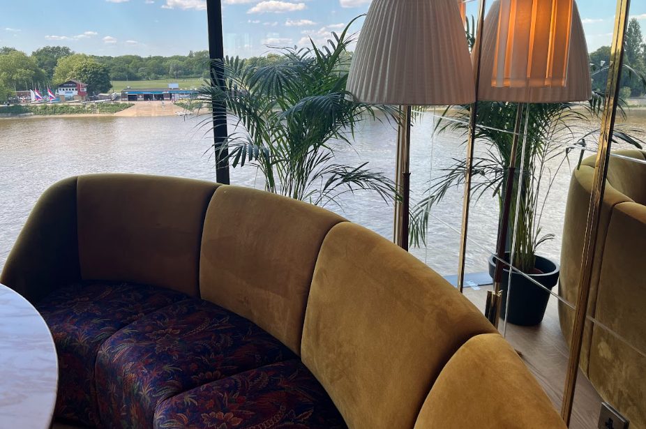 One of the many lounges in the Riverside stand