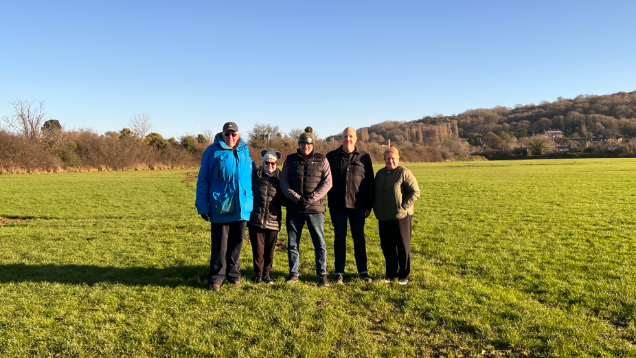 Residents against the development at Blackbridge field