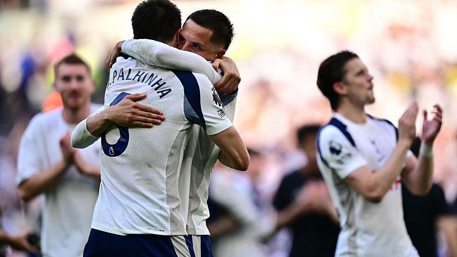 Tottenham celebrate