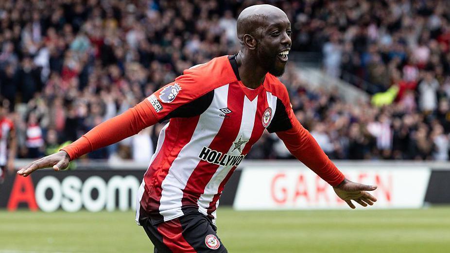 Brentford striker Yoane Wissa 